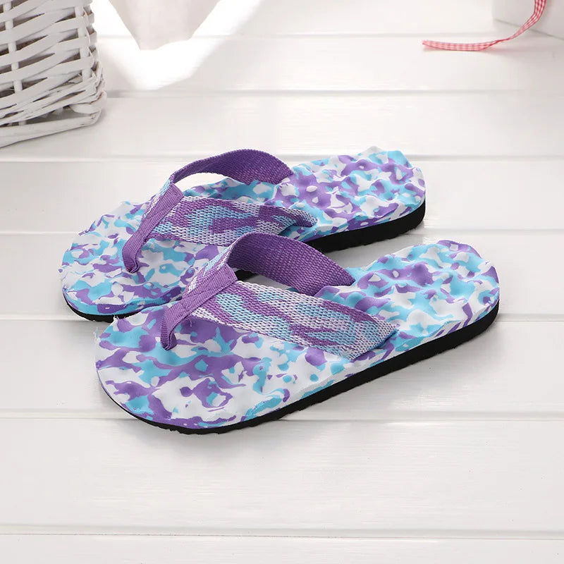 Summer Slippers Women Casual Massage Durable Flip Flops Beach Sandals Unisex Flat Shoes Lady Room Slippers Footwear 2024