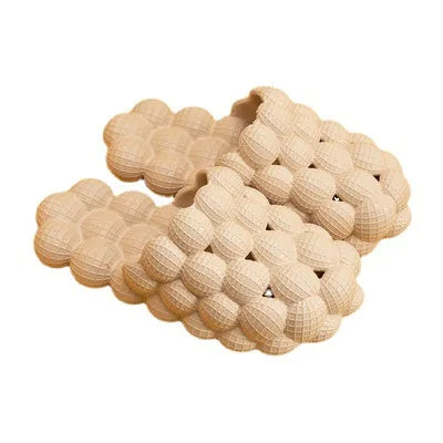 Women's Sandals Summer 2025 Trend Bubble Shoes Slippers Massage Personalized Anti-slip Feeling Stuttering Couple Female Woman
