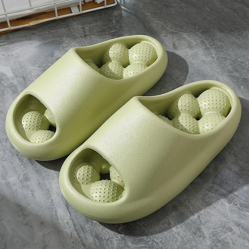 Woman Summer Massage Slipper Cloud Eva Female Male Sandals Leaking Men Flip Flops Beach Slides Home Casual House Shoes Flat