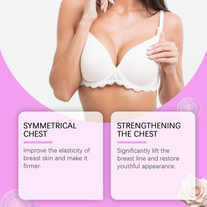 Bust Firming Plant Essence Oil, Chest Care Massage Oil, Moisturizing Enhancing Beauty, Improve the Elasticity of Skin