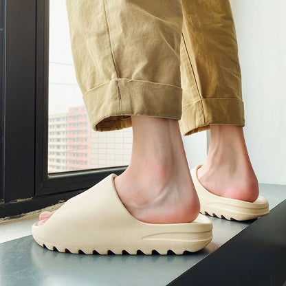 Fashion Women Slippers Summer Flat Lightweight EVA Home Bathroom Slippers Comfort Massage Couples Indoor Slides Shower Shoes