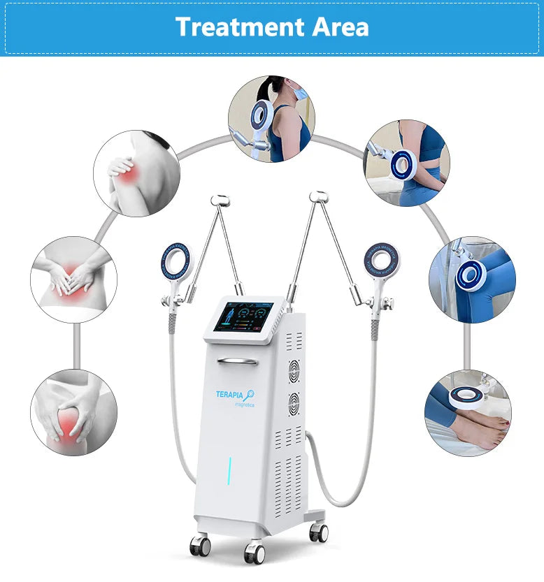 6 Tesla Physio Magneto Equipment Health Gadgets EMTT Machine For Joint Disease Pain Therapy And Sport Injury With Water Cooling