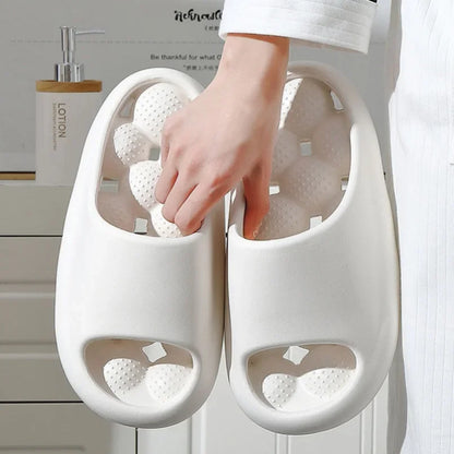 Woman Summer Massage Slipper Cloud Eva Female Male Sandals Leaking Men Flip Flops Beach Slides Home Casual House Shoes Flat