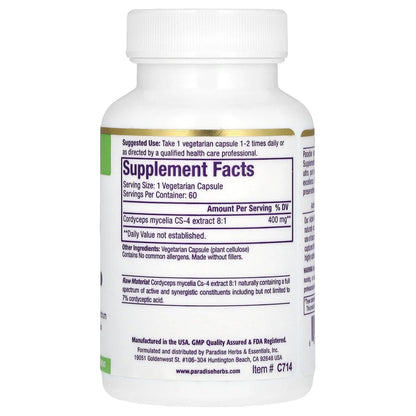- Tibetan Cordyceps - 60 Vegetarian Capsules