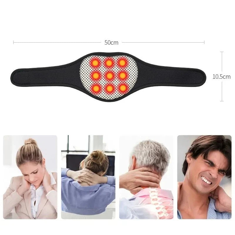 Self-Heating Neck Support Brace Magnetic Cervical Massage for Relaxation and Warmth No Need for Electricity Reusable