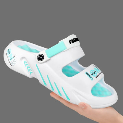Summer New Men's Massage Slippers Outdoor Sandals Beach Comfortable Soft Slides Indoor Casual Shoes Men Sandals Big Size 47 48