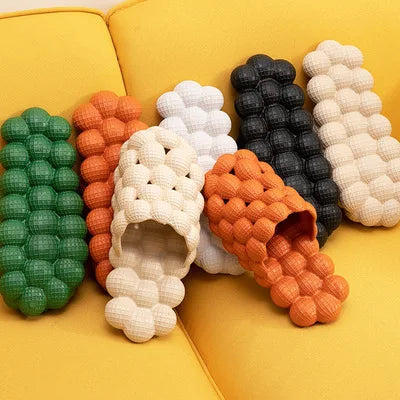 Women's Sandals Summer 2025 Trend Bubble Shoes Slippers Massage Personalized Anti-slip Feeling Stuttering Couple Female Woman