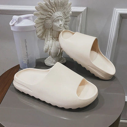 Fashion Women Slippers Summer Flat Lightweight EVA Home Bathroom Slippers Comfort Massage Couples Indoor Slides Shower Shoes