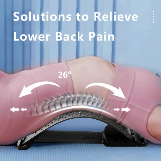 Back Lumbar Stretching Traction Massager Acupuncture Massage Pad Spine Corrector Cushion Neck Massager Beauty Health