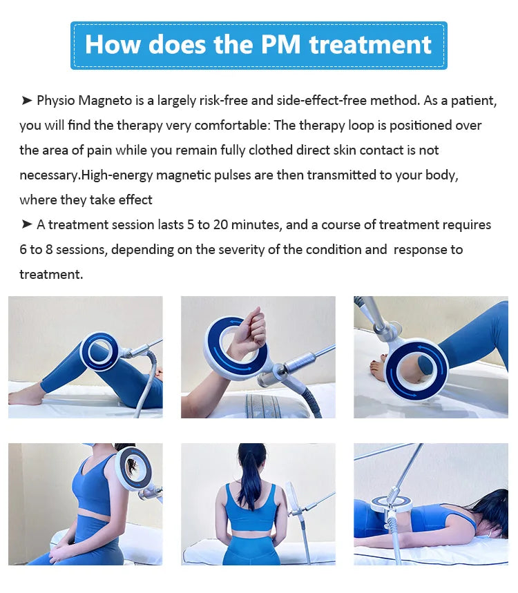 6 Tesla Physio Magneto Equipment Health Gadgets EMTT Machine For Joint Disease Pain Therapy And Sport Injury With Water Cooling