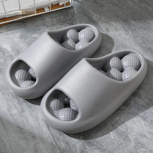 Woman Summer Massage Slipper Cloud Eva Female Male Sandals Leaking Men Flip Flops Beach Slides Home Casual House Shoes Flat
