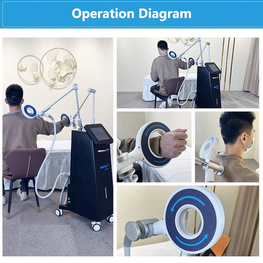 6 Tesla Physio Magneto Equipment Health Gadgets EMTT Machine For Joint Disease Pain Therapy And Sport Injury With Water Cooling