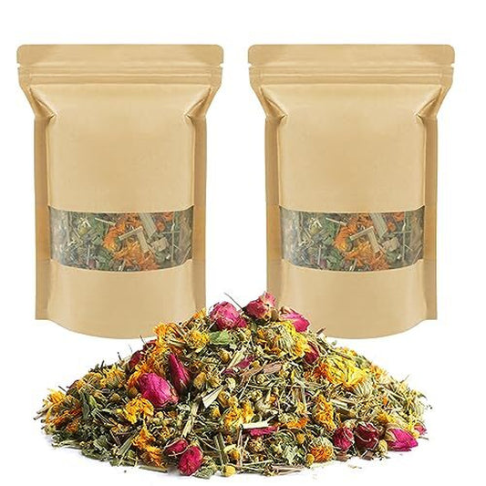 Chicken Nesting Herbs - 7 Oz Natural Nesting Box Herbs in 6 Dried Flower & He...