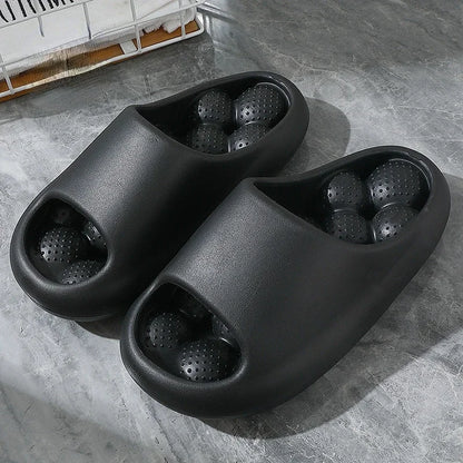 Woman Summer Massage Slipper Cloud Eva Female Male Sandals Leaking Men Flip Flops Beach Slides Home Casual House Shoes Flat