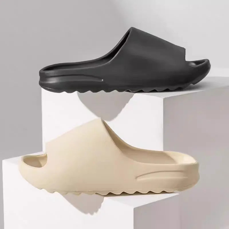 Fashion Women Slippers Summer Flat Lightweight EVA Home Bathroom Slippers Comfort Massage Couples Indoor Slides Shower Shoes