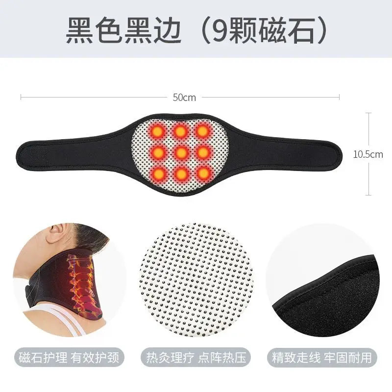 Self-Heating Neck Support Brace Magnetic Cervical Massage for Relaxation and Warmth No Need for Electricity Reusable