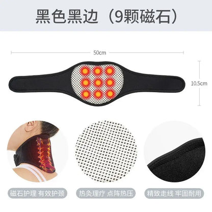 Self-Heating Neck Support Brace Magnetic Cervical Massage for Relaxation and Warmth No Need for Electricity Reusable
