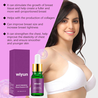 Bust Firming Plant Essence Oil, Chest Care Massage Oil, Moisturizing Enhancing Beauty, Improve the Elasticity of Skin