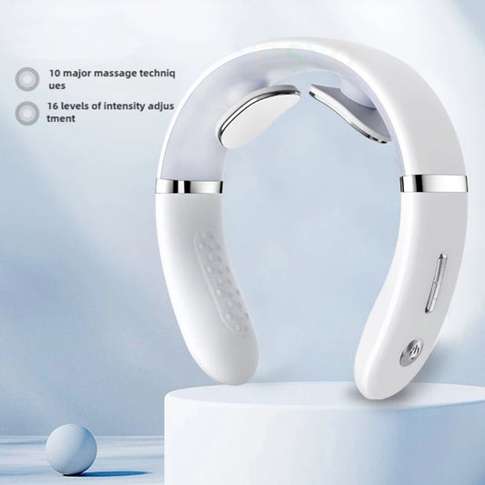 Cervical Massager Protable Mini Neck Shoulder Massager Deep Massage with Adjustable Neck Massager for Neck Relaxation