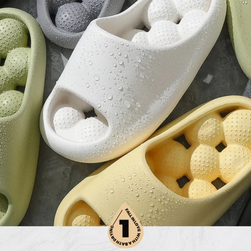 Woman Summer Massage Slipper Cloud Eva Female Male Sandals Leaking Men Flip Flops Beach Slides Home Casual House Shoes Flat
