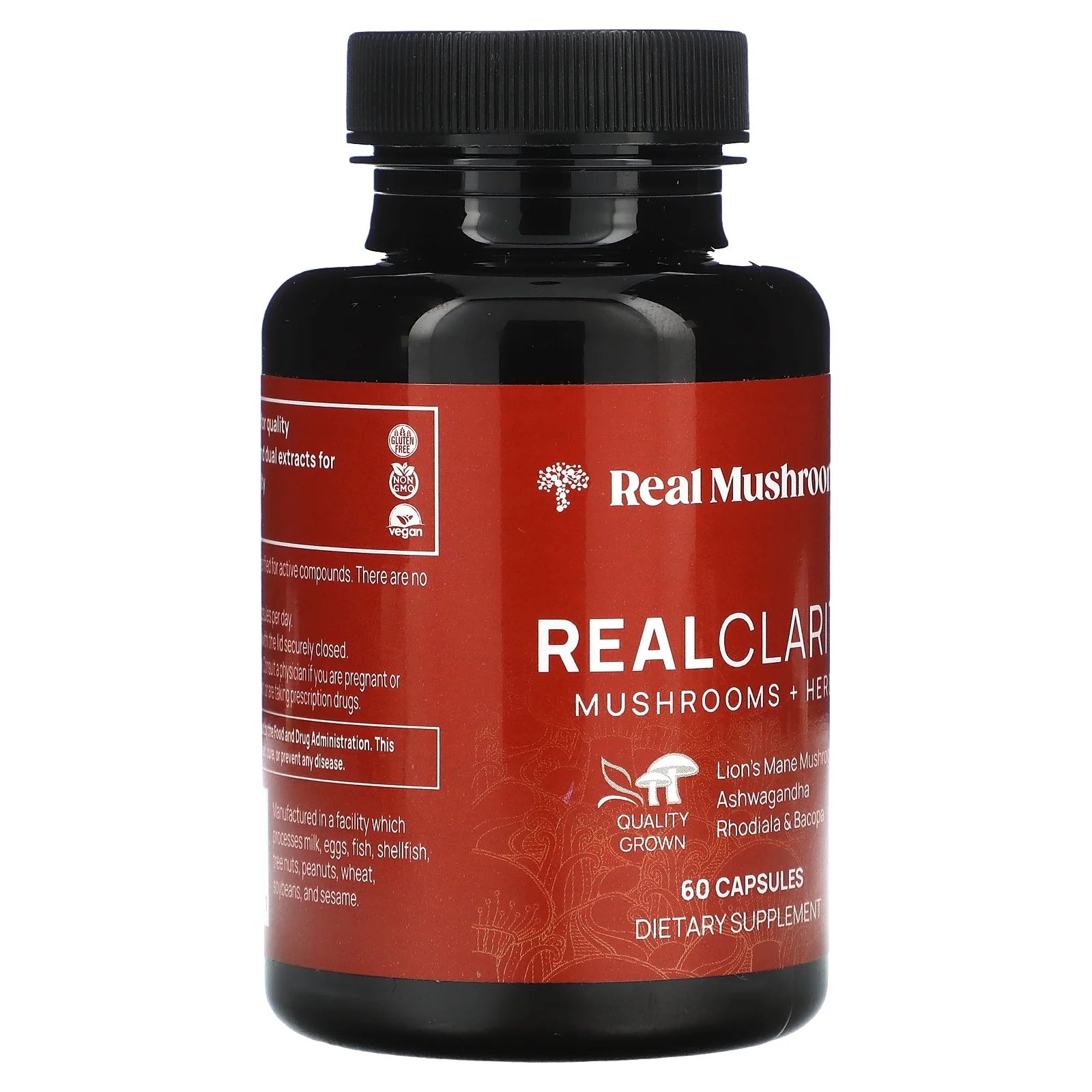 Realclarity, Mushrooms + Herbs, 60 Capsules