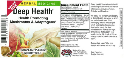 DEEP HEALTH 120 CT. HERBS ETC