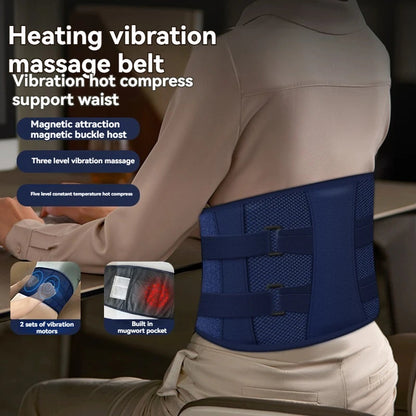 Wireless Heating Vibration Massage Belt Steel Plate Support Lumbar