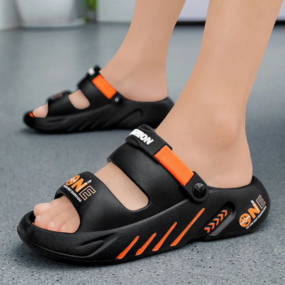 Summer New Men's Massage Slippers Outdoor Sandals Beach Comfortable Soft Slides Indoor Casual Shoes Men Sandals Big Size 47 48