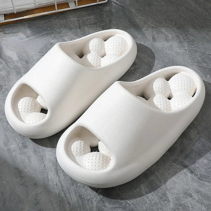 Woman Summer Massage Slipper Cloud Eva Female Male Sandals Leaking Men Flip Flops Beach Slides Home Casual House Shoes Flat