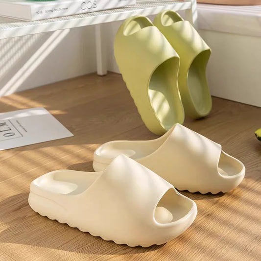 Fashion Women Slippers Summer Flat Lightweight EVA Home Bathroom Slippers Comfort Massage Couples Indoor Slides Shower Shoes
