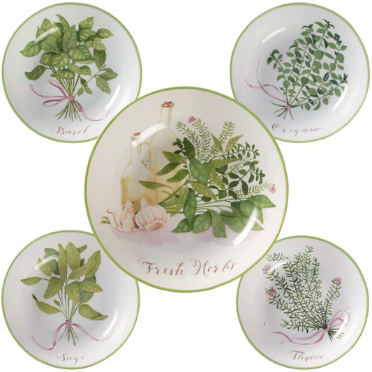 Fresh Herbs Pasta Bowl Set