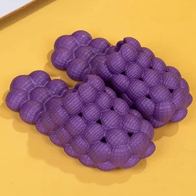 Women's Sandals Summer 2025 Trend Bubble Shoes Slippers Massage Personalized Anti-slip Feeling Stuttering Couple Female Woman