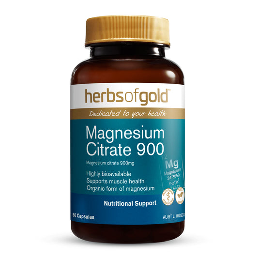 Herbs of Gold Magnesium Citrate 900 60C