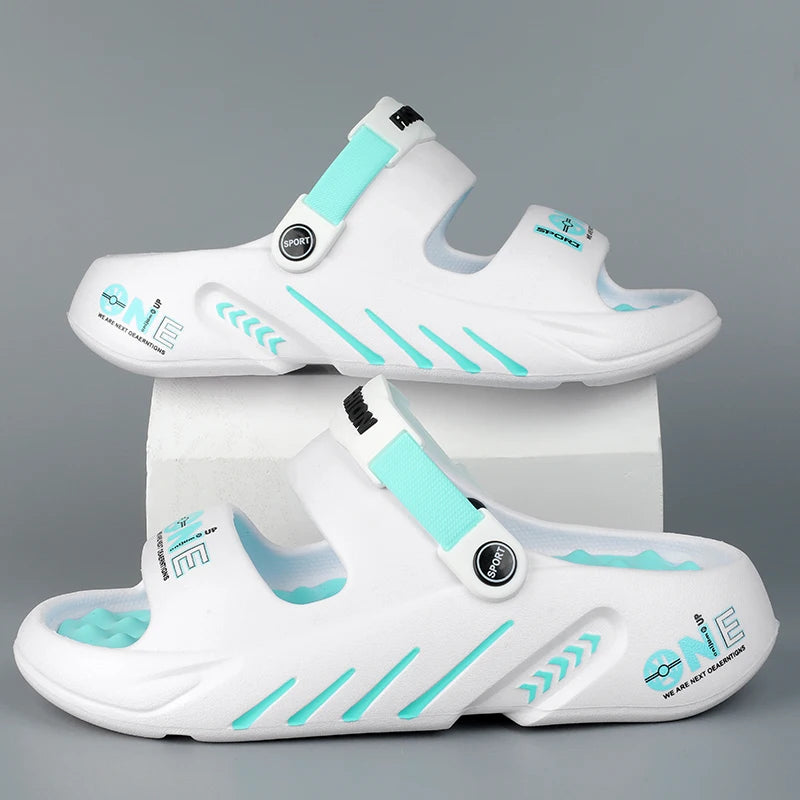 Summer New Men's Massage Slippers Outdoor Sandals Beach Comfortable Soft Slides Indoor Casual Shoes Men Sandals Big Size 47 48